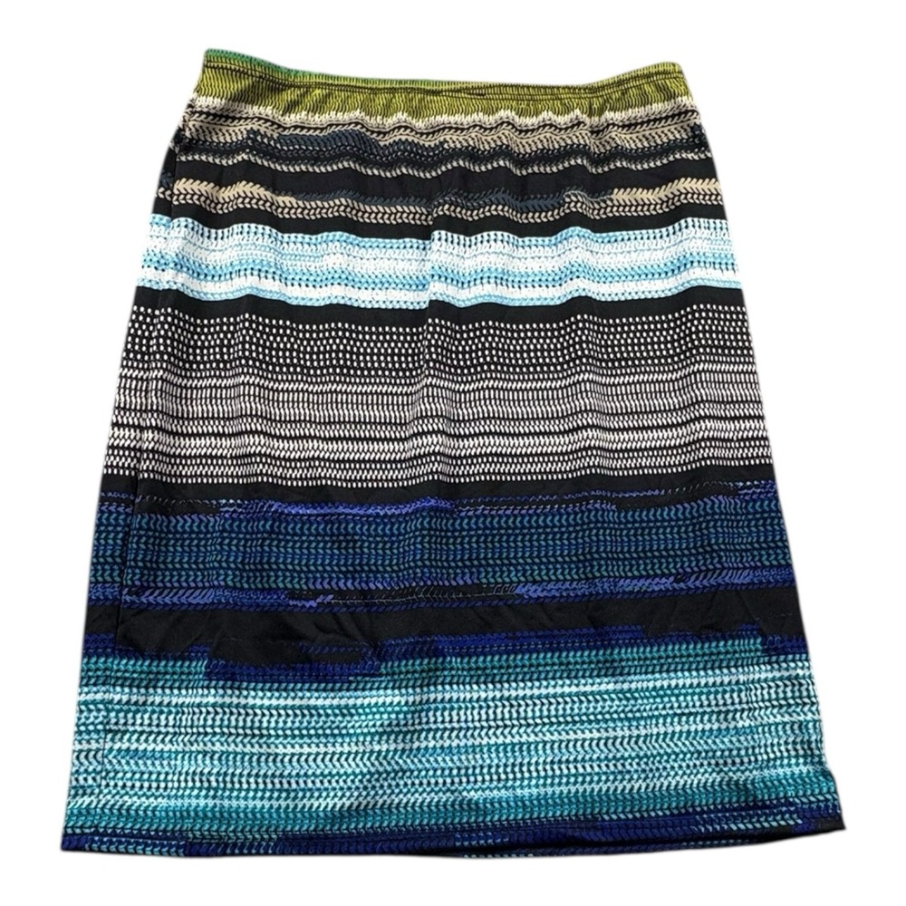 Sunny Leigh XS Multicolor Knit Pencil Skirt‎ Stretch Boho Festival